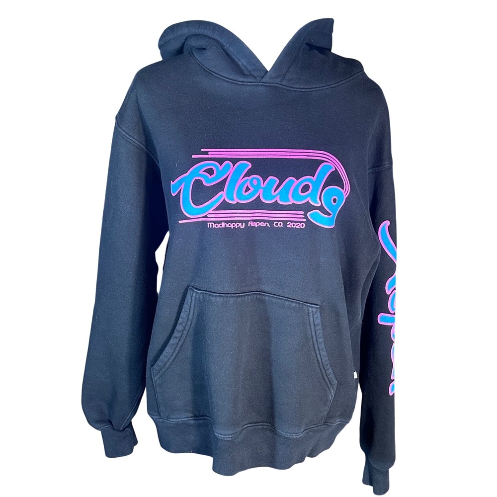 Madhappy Hoodie S Black‎ Cloud 9 Aspen 2020 Graphic Pullover Streetwear Unisex